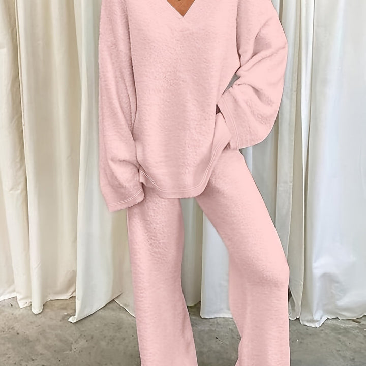Nora | Relaxed V-Neck Two-Piece Set