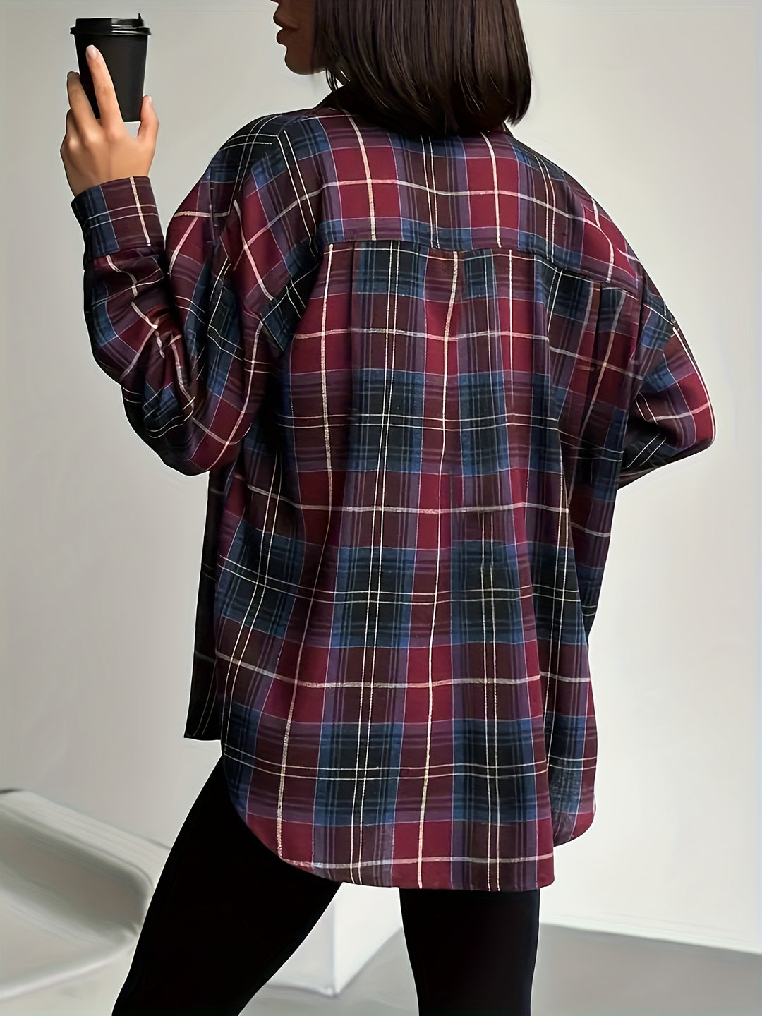Danica | Longline Checked Shirt
