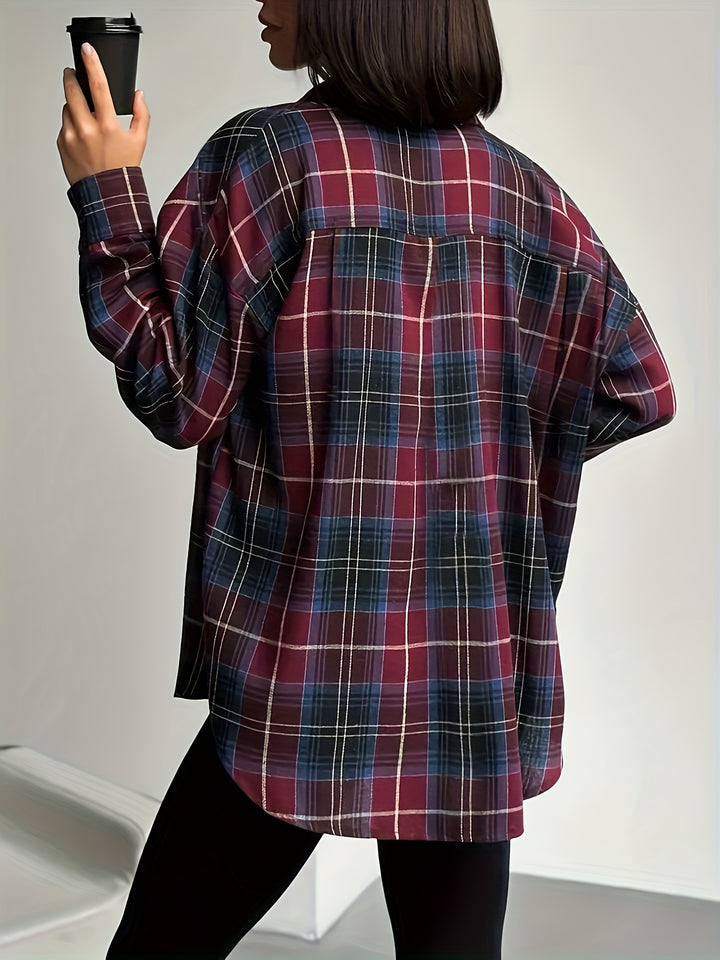 Danica | Longline Checked Shirt