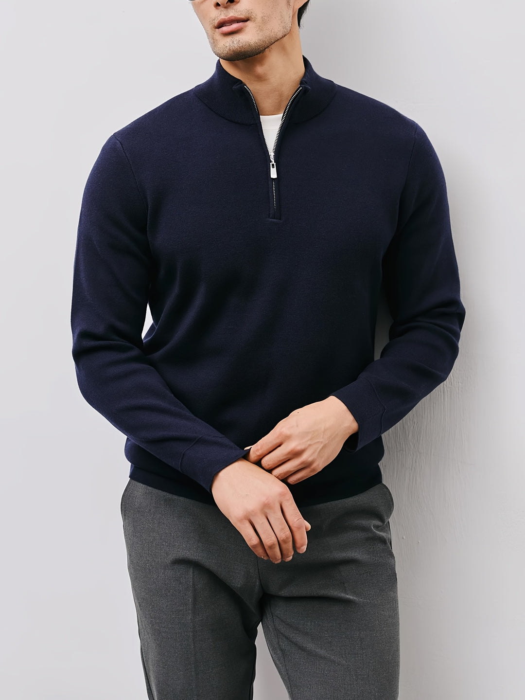 Silas | Refined Half-Zip Sweater