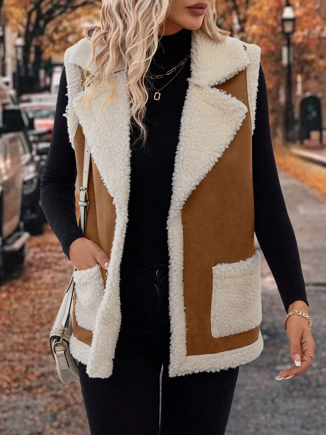 Cecily | Cosy Lined Lapel Gilet