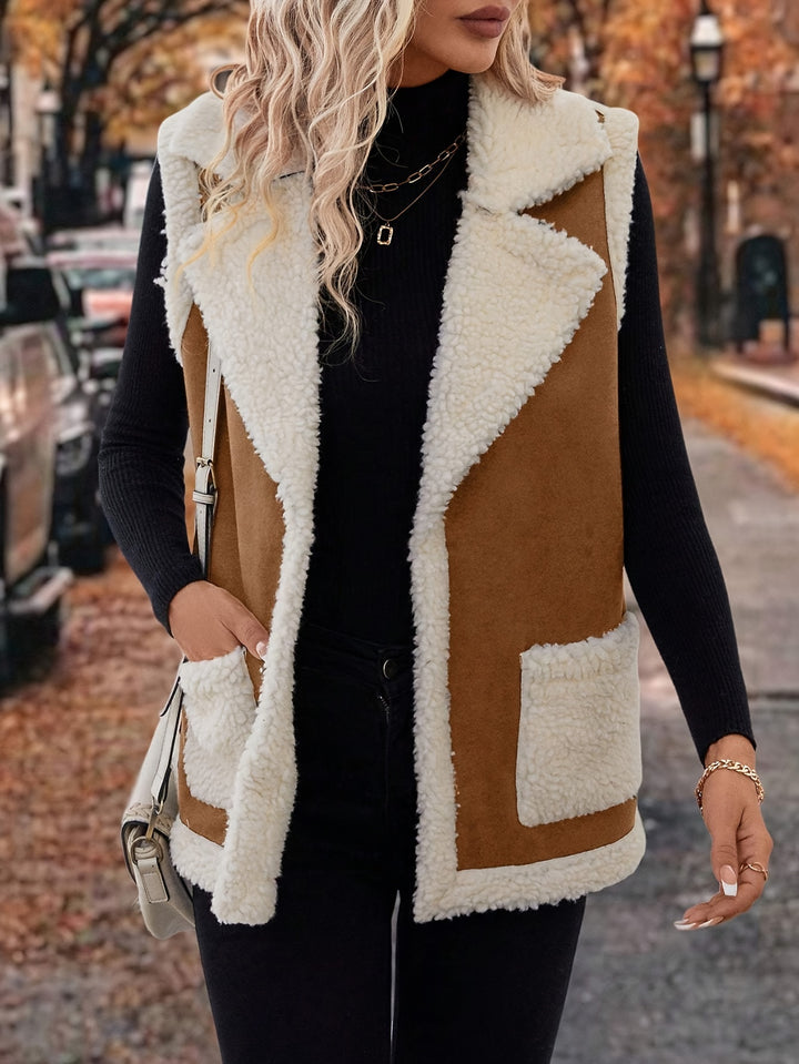 Cecily | Cosy Lined Lapel Gilet