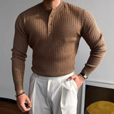 Declan | Ribbed Henley Jumper