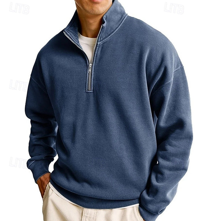 Sutton | Quarter-Zip Stand-Collar Sweatshirt