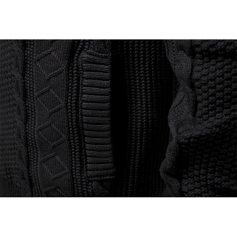 Clive | Cable-Knit Zip-Up Cardigan