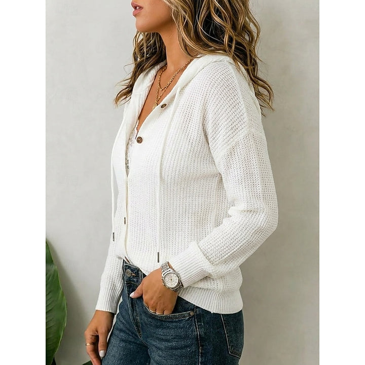 Genevieve | Ribbed Hooded Cardigan