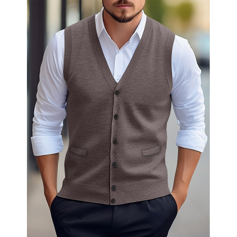Coleman | Refined V-Neck Sweater Vest