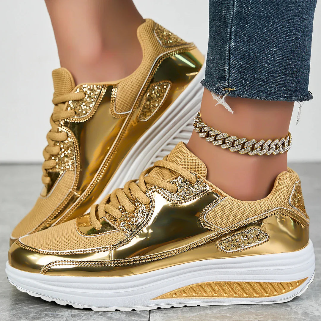 Julia | Sparkling Platform Sneakers