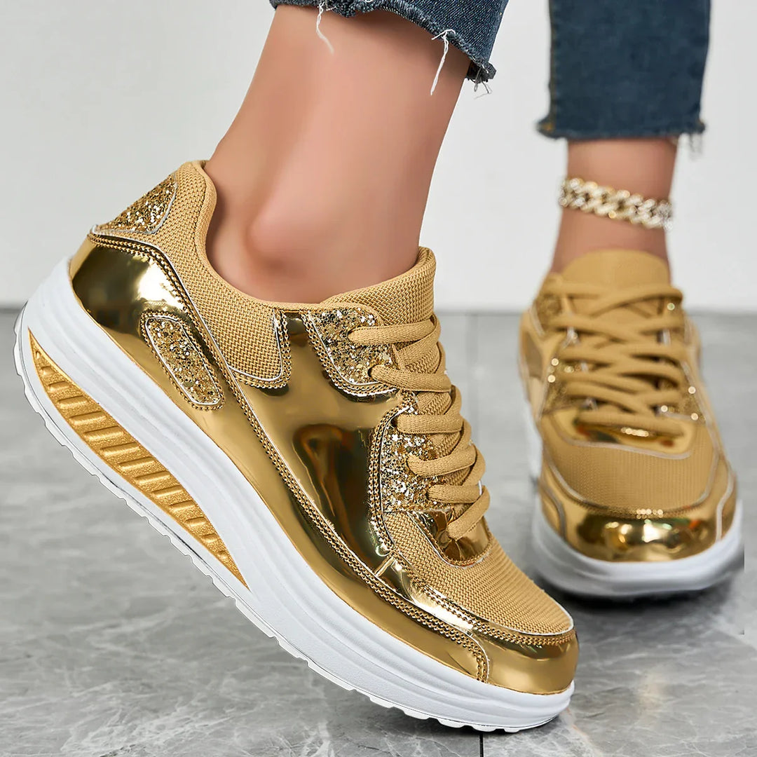 Julia | Sparkling Platform Sneakers