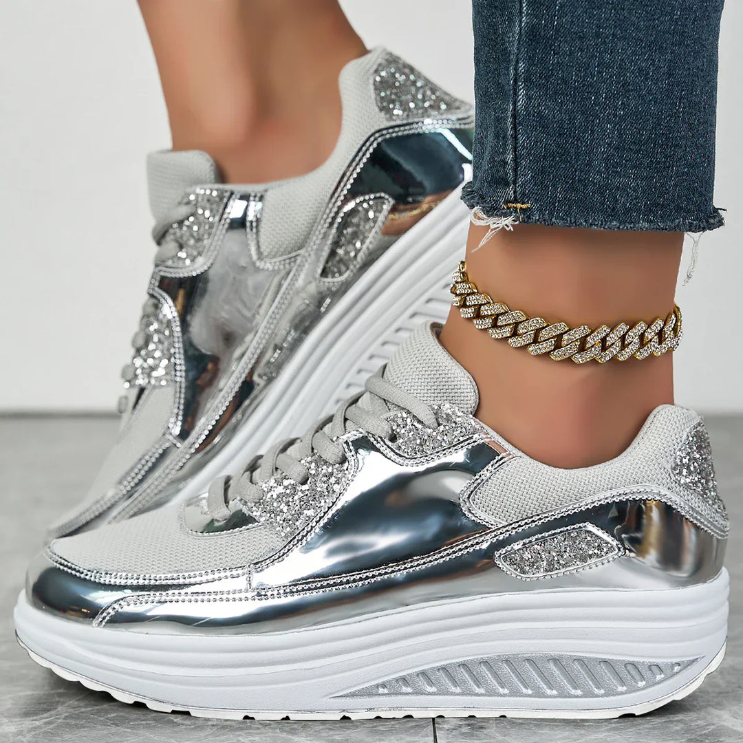 Julia | Sparkling Platform Sneakers