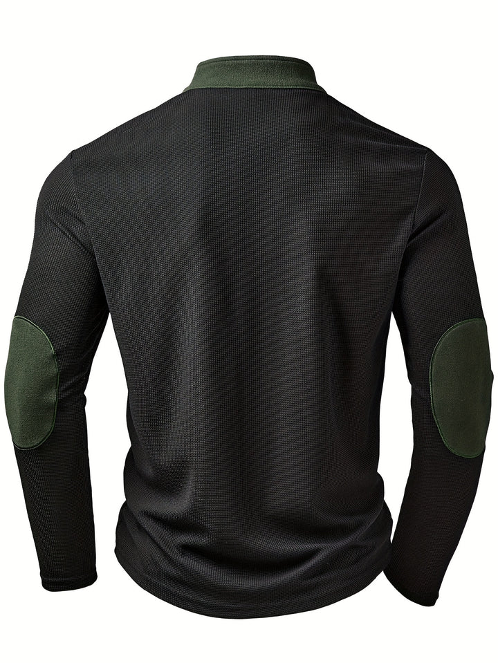 Tristan | Textured Quarter-Zip Pullover