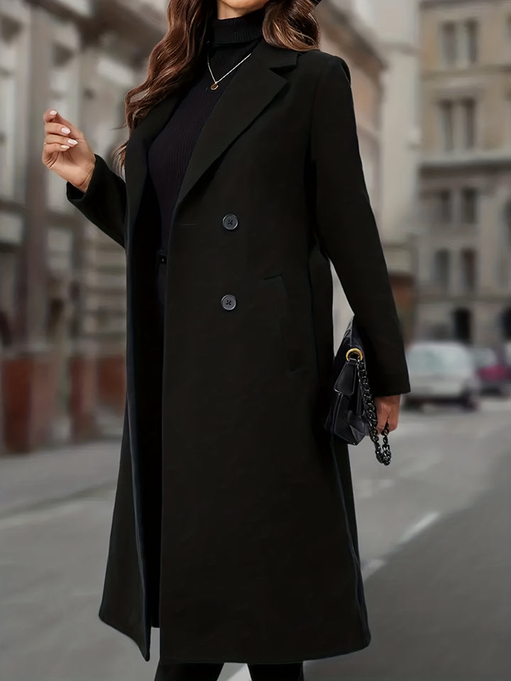 Cassandra | Double-Breasted Long Coat
