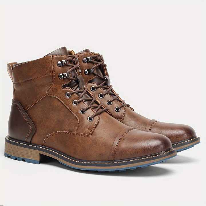 Wallace | Cap-Toe Lace-Up Boots