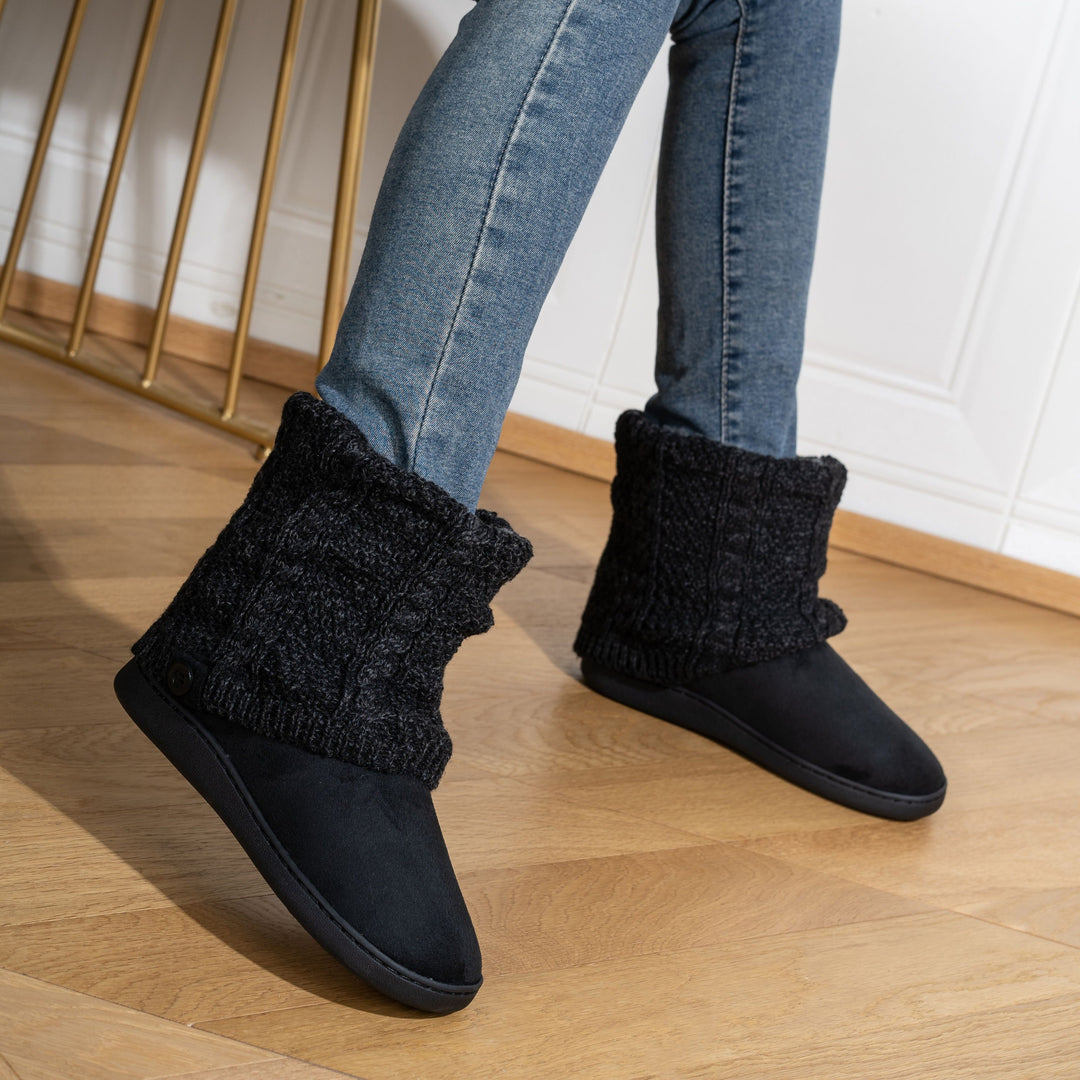Marnah | Cosy Knit-Cuff House Boots