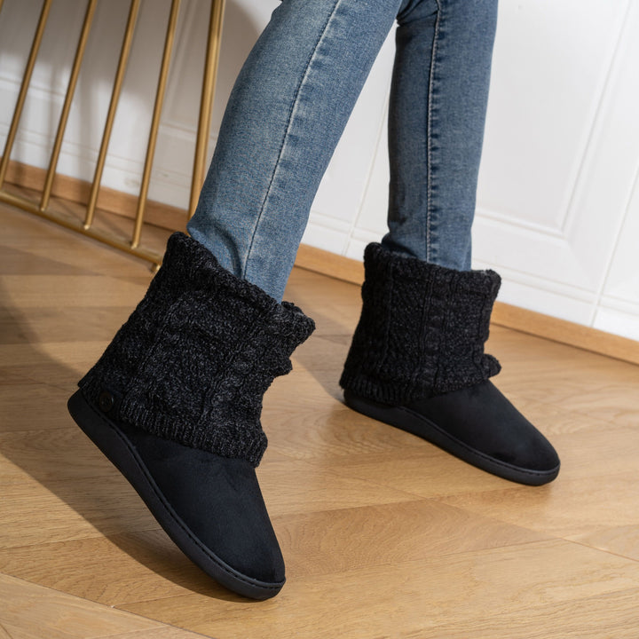 Marnah | Cosy Knit-Cuff House Boots