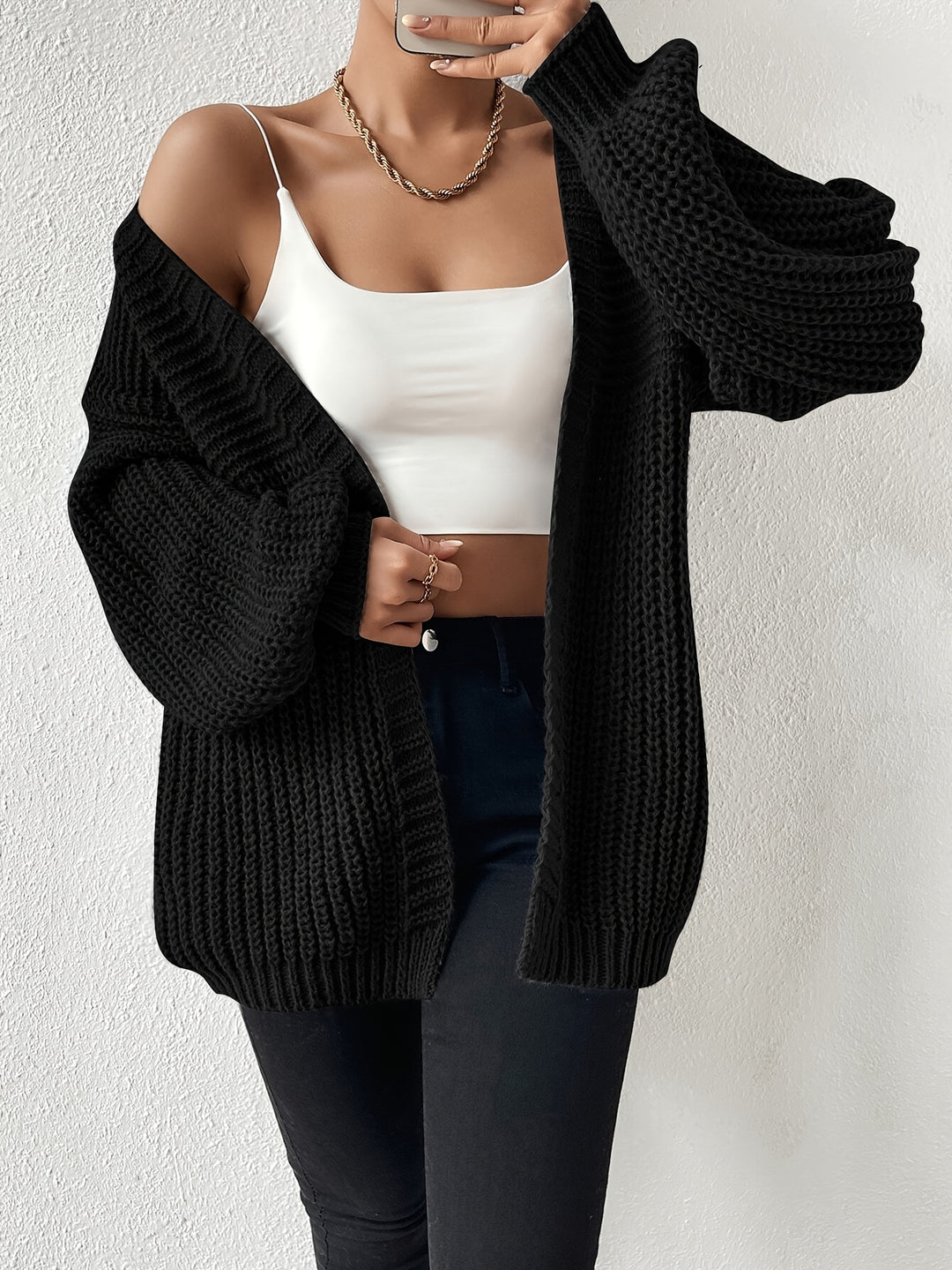 Odessa | Chunky Open-Front Cardigan