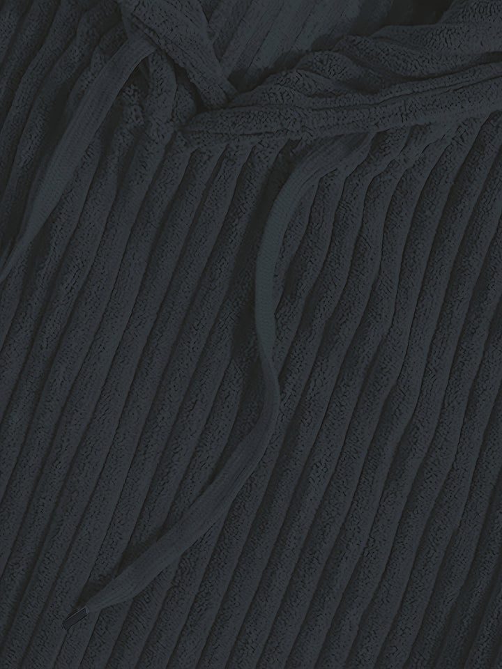 Lawrence | Ribbed Textured Hoodie