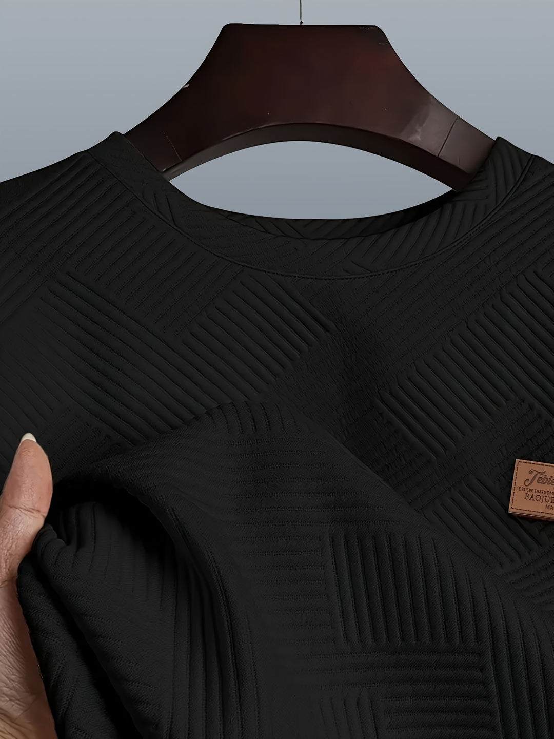 Camden | Textured Crew Neck Sweatshirt