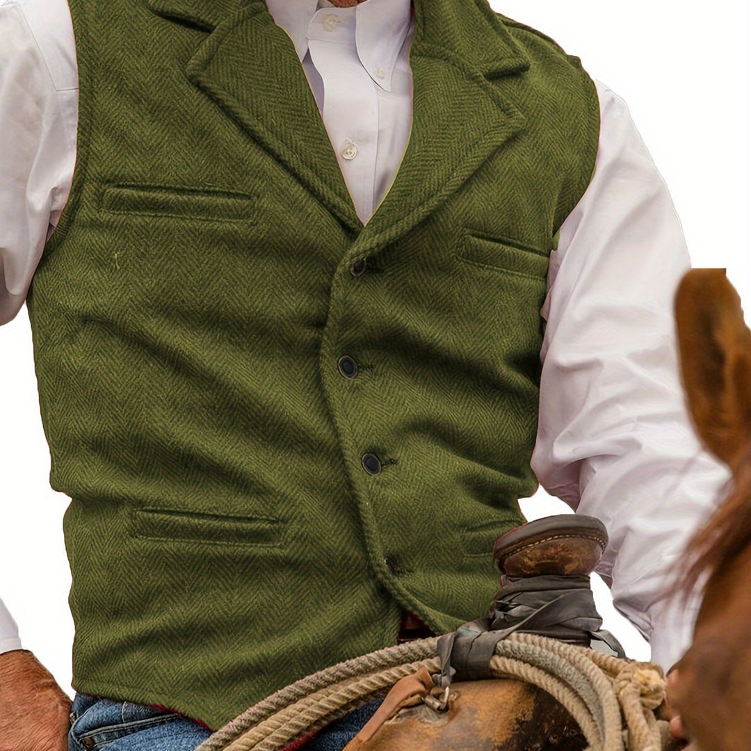 Rhodes | Heritage Herringbone Waistcoat