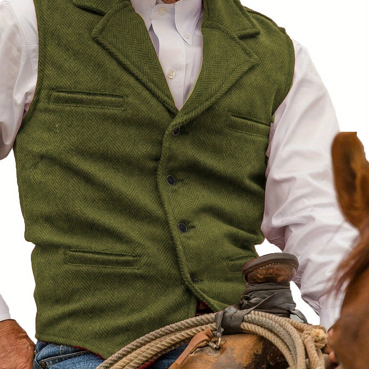 Rhodes | Heritage Herringbone Waistcoat