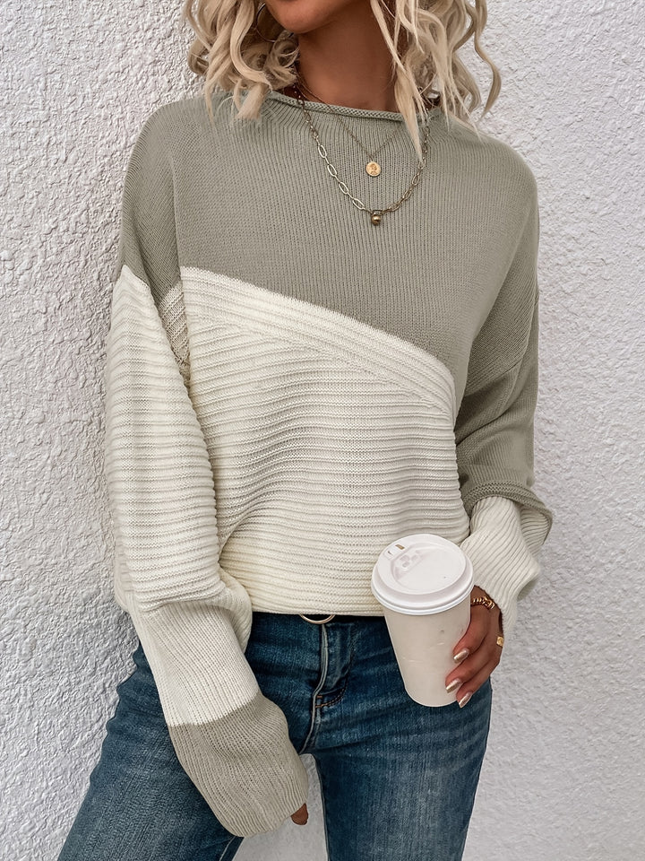 Mabel | Colour Block Relaxed Sweater