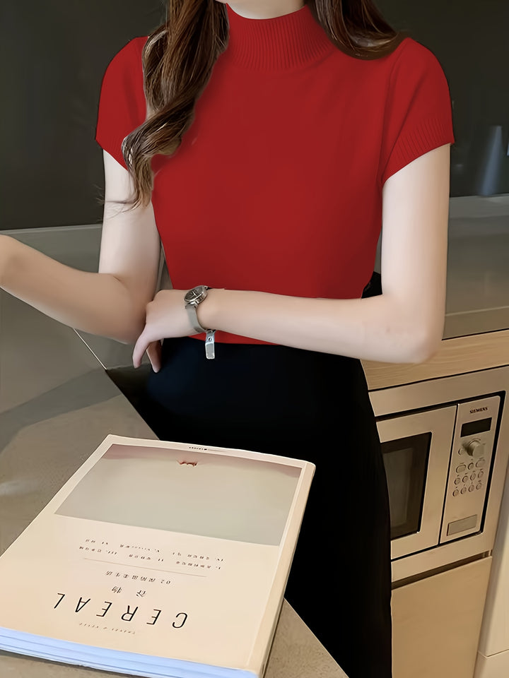 Camryn | Refined Half-Turtleneck Top