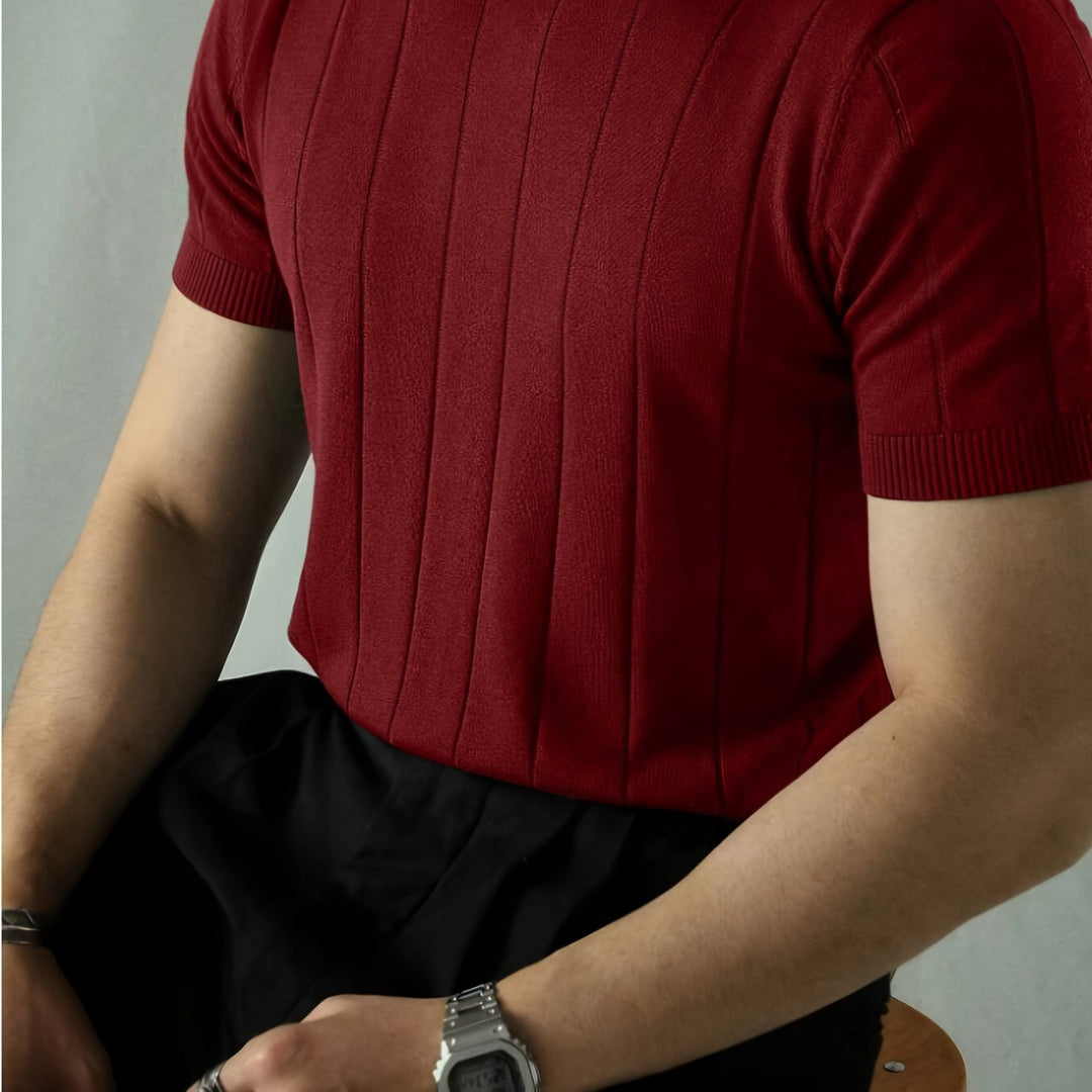 Julius | Ribbed Short-Sleeve Knit Top