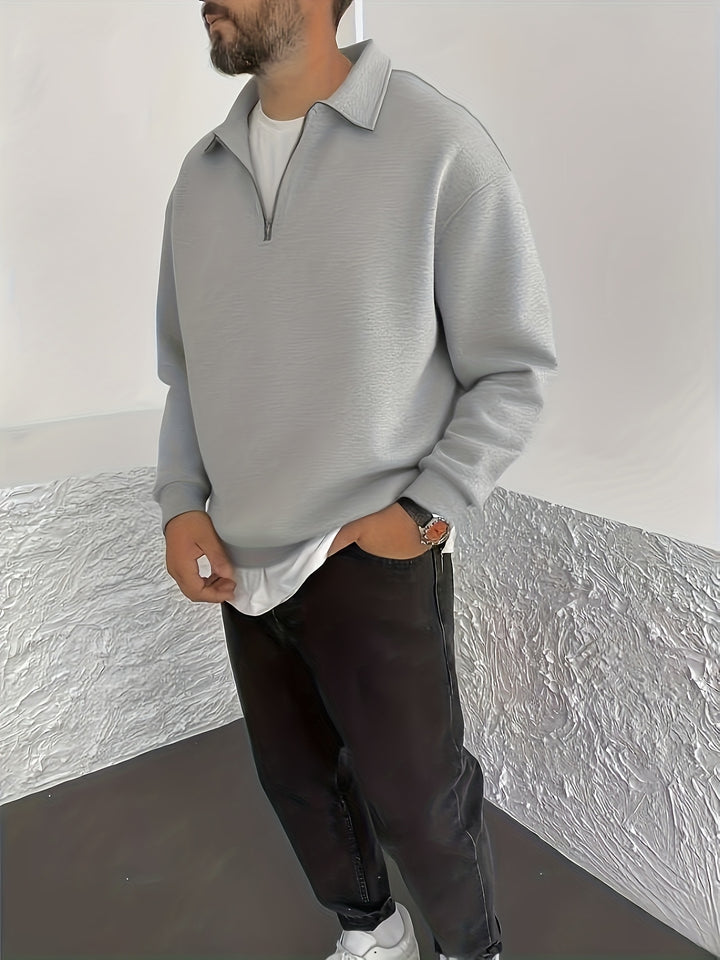 Gideon | Collared Half-Zip Sweatshirt