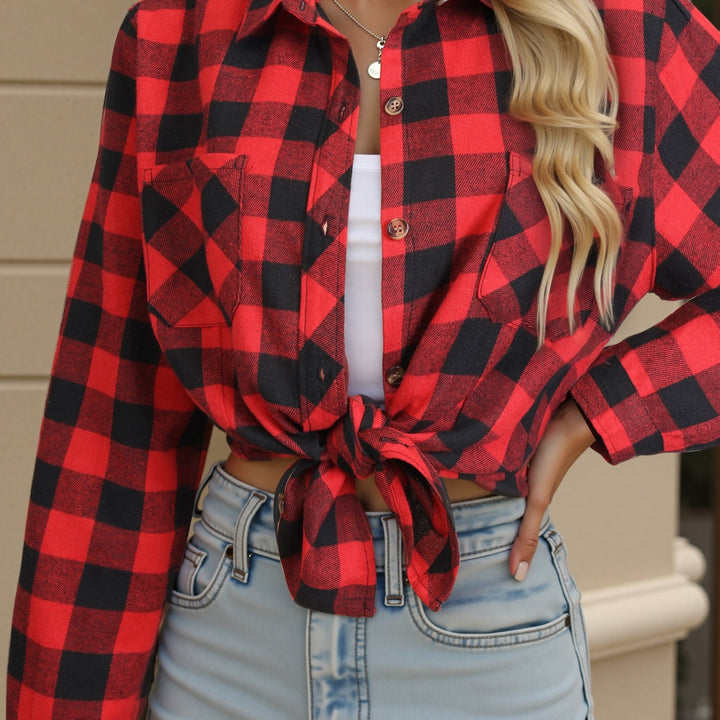 Everly | Checked Button-Up Shirt