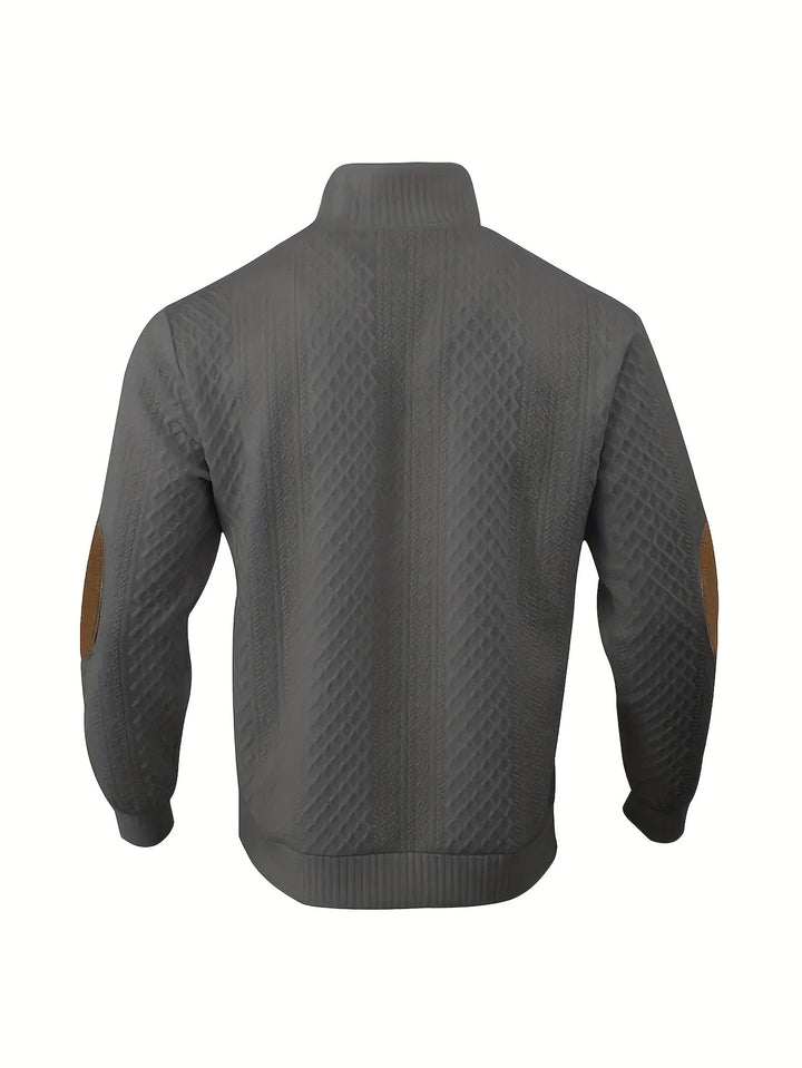Rowland | Textured Stand-Collar Pullover