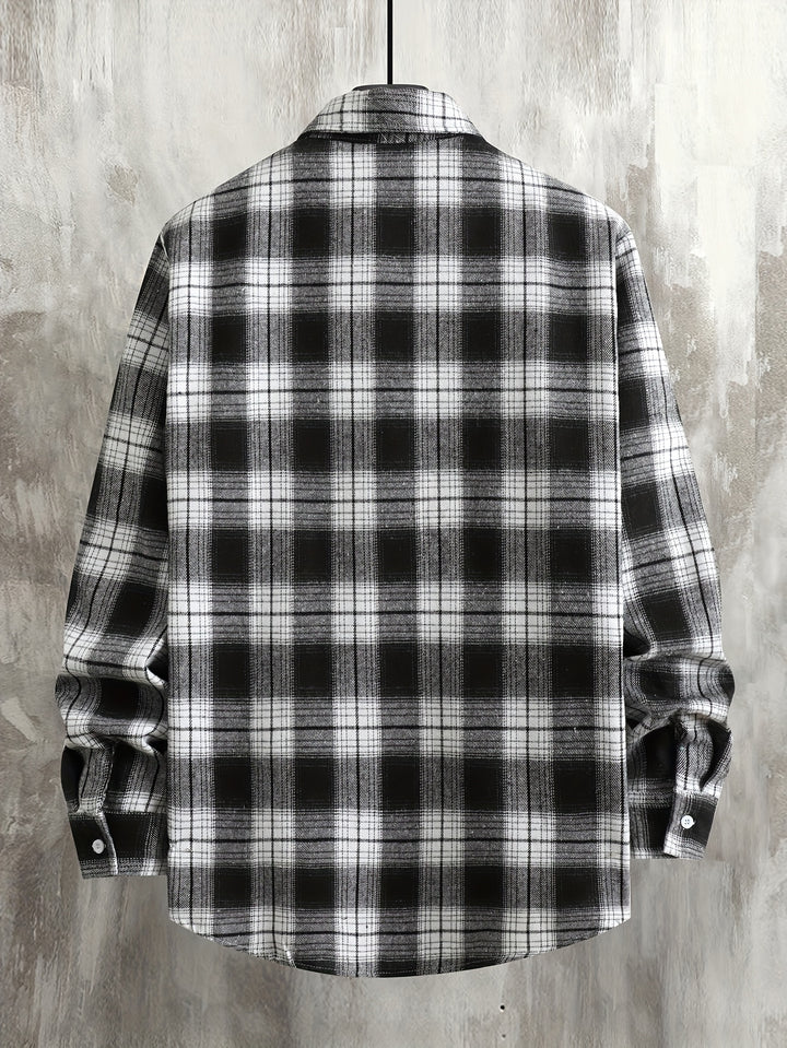 Clayton | Relaxed Checked Long-Sleeve Shirt