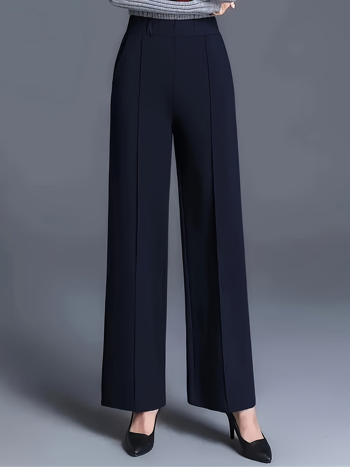 Marlene | High-Waisted Straight-Leg Trousers