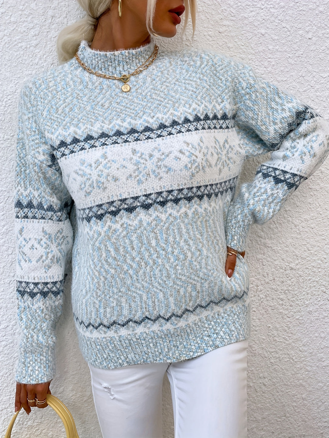 Heather | Cosy Snowflake Sweater