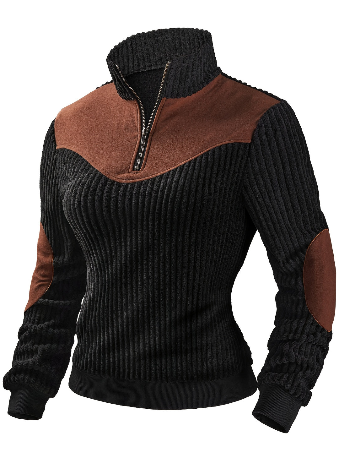 Everly | Half-Zip Ribbed Pullover