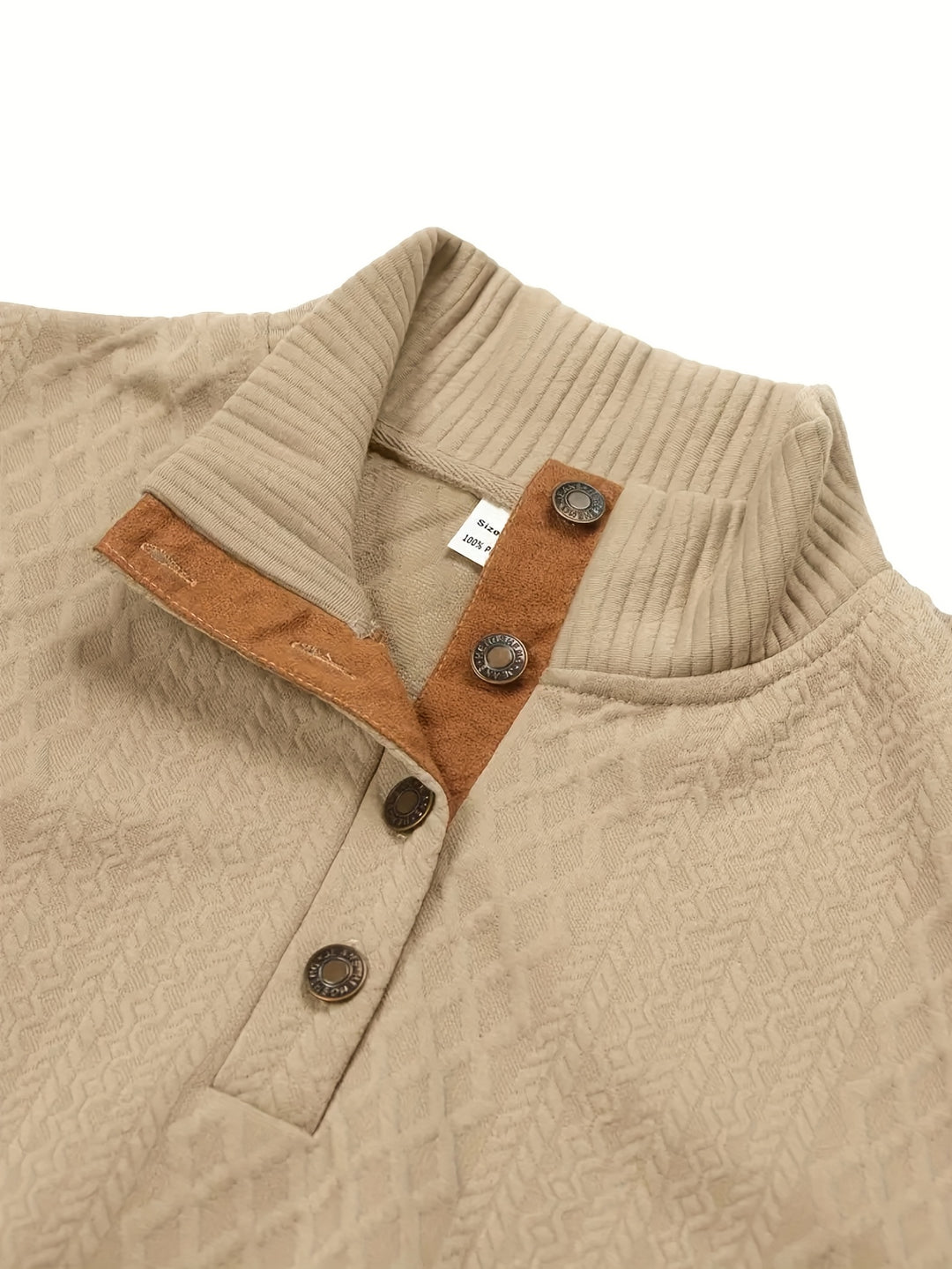 Rowland | Textured Stand-Collar Pullover