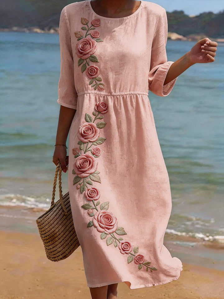 Abigail | Classic Midi Sleeve Dress