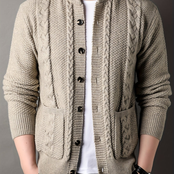 Percival | Textured Button-Front Cardigan