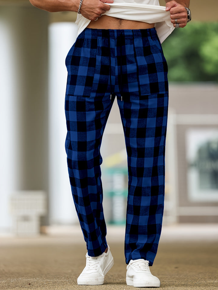 Nathaniel | Relaxed Checked Lounge Trousers
