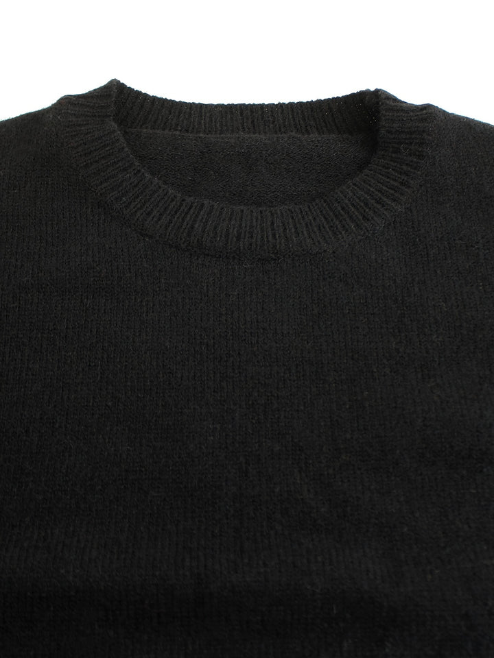 Cynthia | Ribbed Striped-Sleeve Sweater