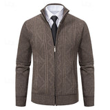 Fletcher | Textured Stand-Collar Cardigan