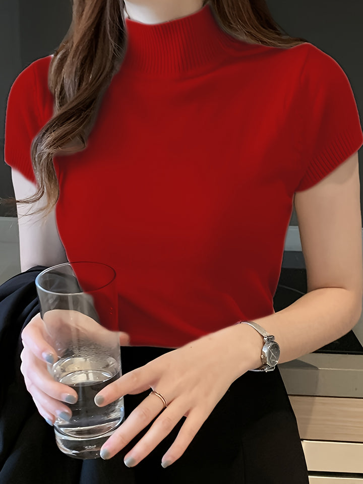 Camryn | Refined Half-Turtleneck Top