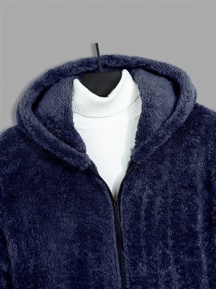 Trevor | Cosy Hooded Zip Jacket