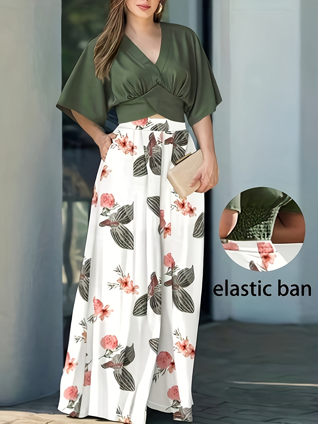 Marlena | Elegant Floral Two-Piece Set