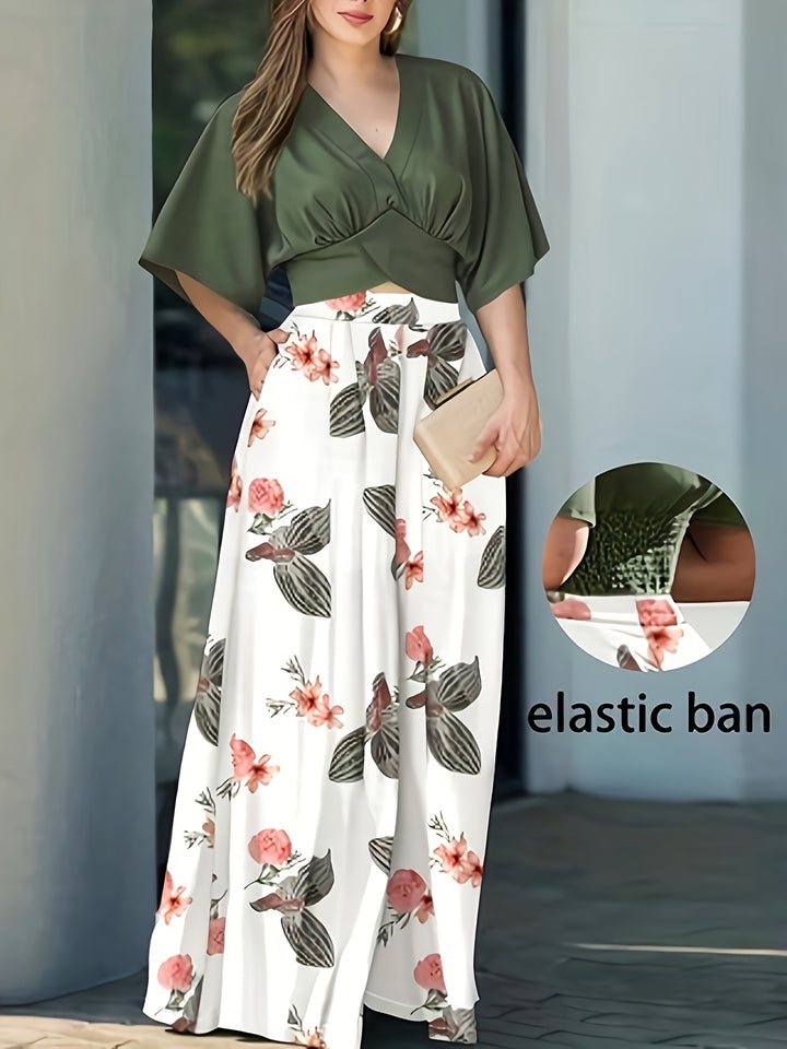 Marlena | Elegant Floral Two-Piece Set