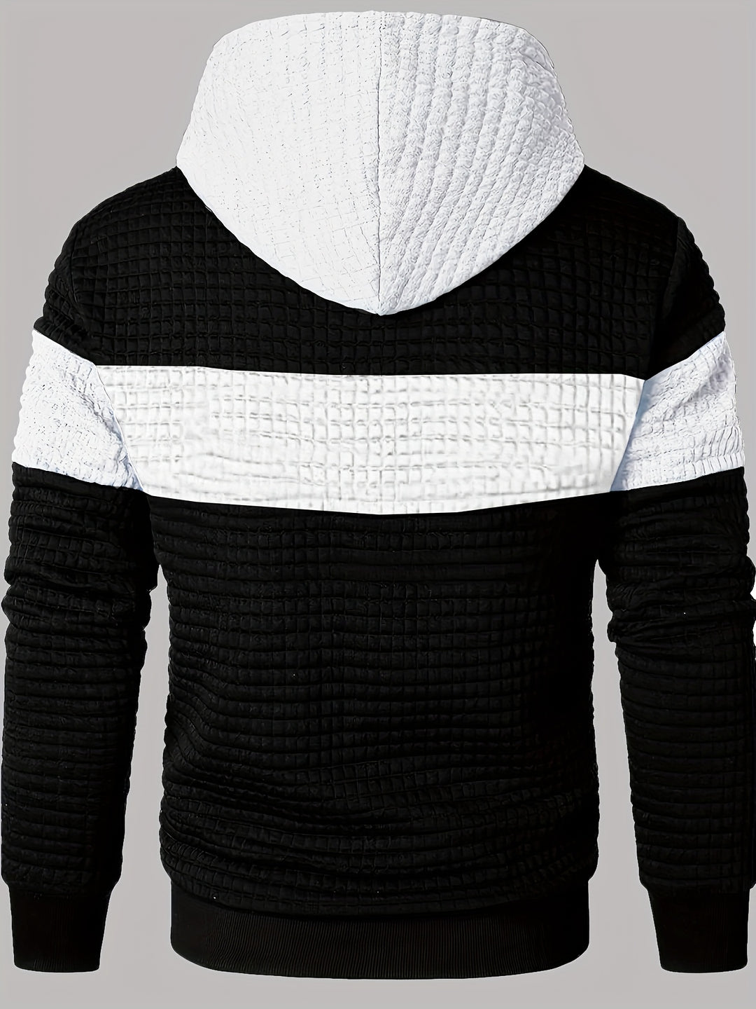 Rutherford | Textured Colour-Block Hoodie