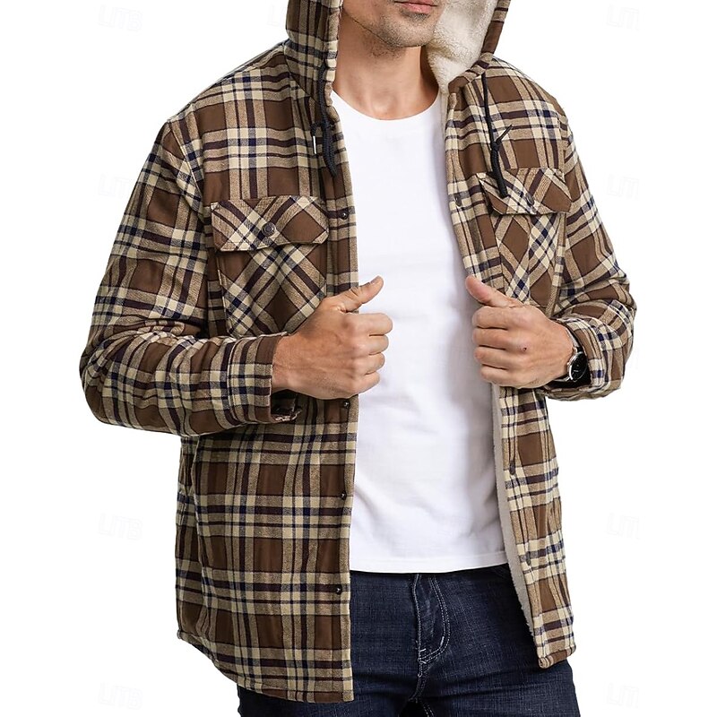 Graham | Hooded Check Shirt Jacket