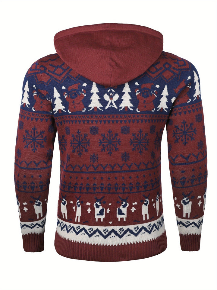 Nicholas | Christmas Reindeer Hooded Jumper