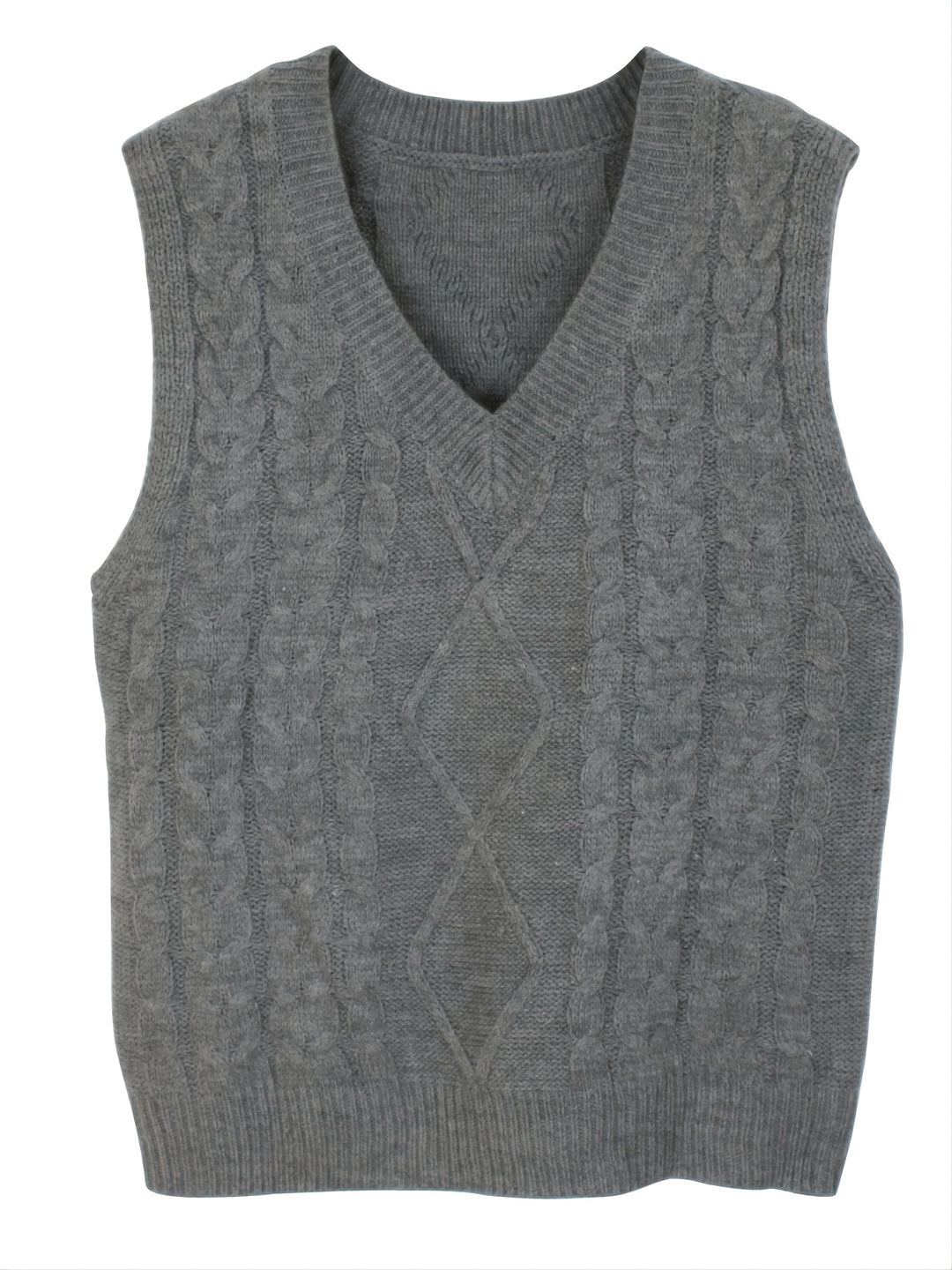 Colleen | Cable-Knit V-Neck Sweater Vest