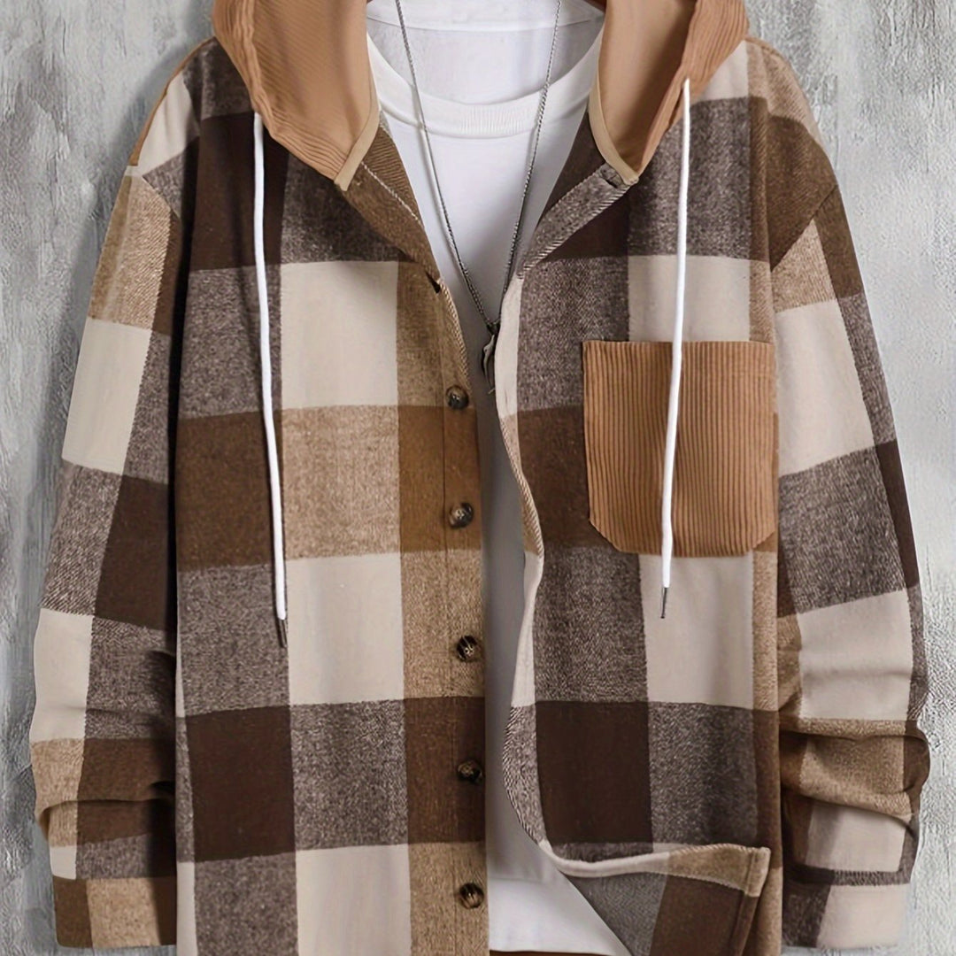 Sawyer | Checked Hooded Jacket