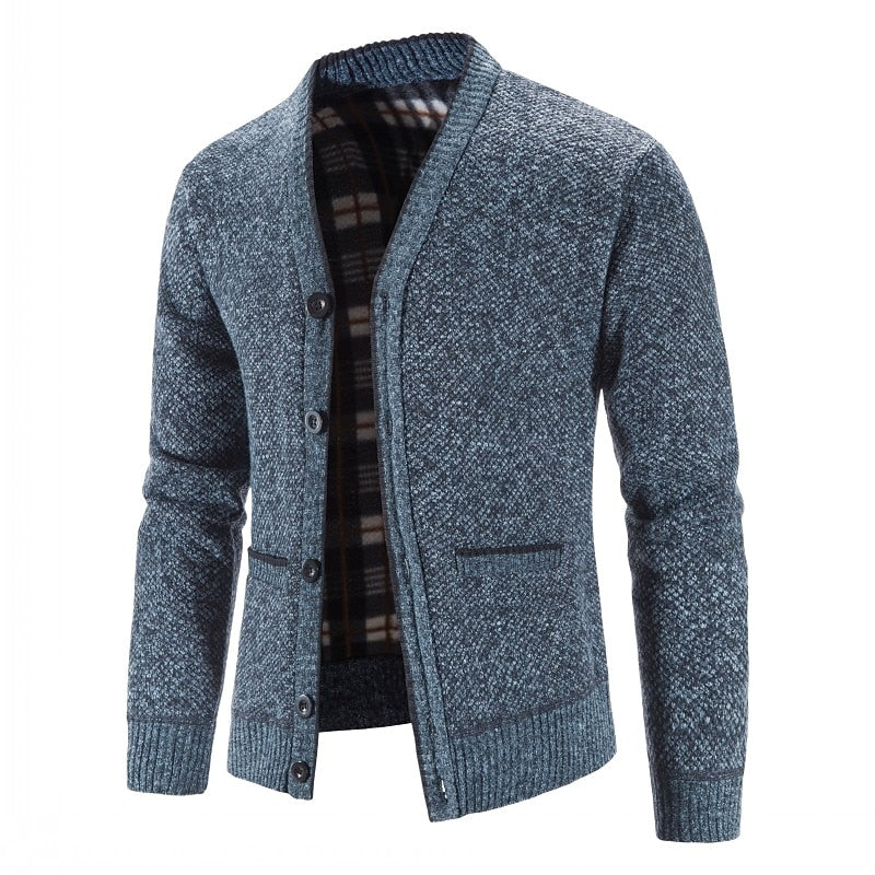 Hugh | Textured V-Neck Cardigan
